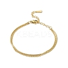 304 Stainless Steel Multi-strand Bracelets BJEW-C110-02G-2