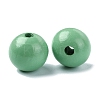Wood Large Hole European Beads WOOD-D027-01H-2