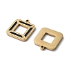 Ion Plating(IP) 304 Stainless Steel Enamel Pendants STAS-M340-05G-2