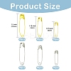 300Pcs 6 Styles Iron Safety Pins NEED-YW0001-08-2