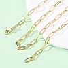 Brass Paperclip Chains Necklaces for Women NJEW-D302-69G-1