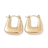 Ion Plating(IP) 304 Stainless Steel Trapezoid Thick Hoop Earrings for Women LS-EJEW-B018-07G-1