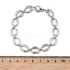 304 Stainless Steel Link Chain Bracelets for Women BJEW-B169-04A-P-6