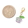 Flower Glass Pendant Decorations HJEW-JM03336-3