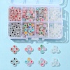 6 Style Luminous Acrylic & Transparent Plastic Beads MACR-FS0001-24-1