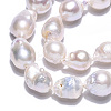 Natural Baroque Pearl Keshi Pearl Beads Strands PEAR-S019-02C-01-5