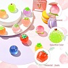 10Pcs 10 Styles Fruit Transparent Resin Cabochons RESI-CJ0004-83-3