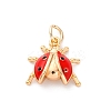 Brass Enamel Pendants KK-D360-15G-1