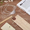 Transparent Acrylic Sewing Measuring Tool Set AJEW-WH0554-09A-5
