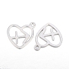 Non-Tarnish 304 Stainless Steel Pendants STAS-I157-07L-2