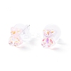 Bling Bear & Candy & Round Resin Stud Earrings Set for Girl Women EJEW-D278-13S-02-2