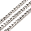 Tarnish Resistant Men's Jewelry Making 201 Stainless Steel Curb Chains CHS-A003B-1.5mm-1