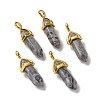 Natural Map Stone Pointed Pendants G-K329-64G-1