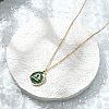 304 Stainless Steel Micro Pave Cubic Zirconia constellation Pendant Necklaces NJEW-R021-01G-07-2