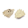 Rack Plating Alloy Rhinestone Pendants PALLOY-T091-04KCG-RS-2