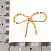 Ion Plating(IP) 304 Stainless Steel Twisted Bowknot Links Connector Charms STAS-S125-01G-3