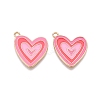 Rack Plating Alloy Enamel Pendants X-ENAM-N056-432A-1