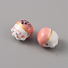 Handmade Porcelain Beads LS-PORC-WH0016-02B-2