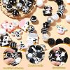 Cow Themed Silicone and  Acrylic and Resin Beads Sets DIY-CJ0002-44-3