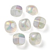 UV Plating Luminous Transparent Acrylic Beads OACR-P010-01B-1