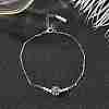 925 Sterling Silver Link Bracelets BJEW-D346-03B-P-1