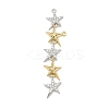 Brass Micro Pave Cubic Zirconia Big Pendants KK-A285-04B-GP-1