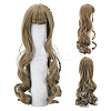 PP Plastic Long Wavy Curly Hairstyle Doll Wig Hair DIY-WH0304-260-1
