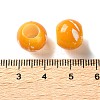 Spray Painted ABS Plastic European Beads KY-G033-01B-02-3