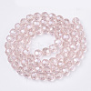 Faceted(32 Facets) Electroplate Glass Bead Strands X-EGLA-R015-8mm-8-2