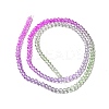 Transparent Gradient Color Glass Beads Strands X1-GLAA-H021-01B-21-4