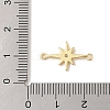 Rack Plating Brass Pave Clear Cubic Zirconia Connector Charms KK-Z047-09G-RS-3