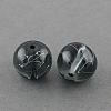 Drawbench Transparent Glass Beads Strands X-GLAD-Q012-8mm-14-1