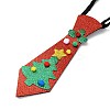 Chistmas Theme Non-woven Fabrics Necktie LS-AJEW-L092-A01-3