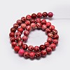 Natural Imperial Jasper Beads Strands X-G-I122-6mm-04-3