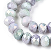 Ombre Effect Dyed Glass Beads Strands X-GLAA-C023-02B-A-3