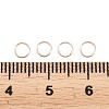 Brass Closed Jump Rings KK-D257-01RG-09-3