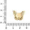 Brass Micro Pave Clear Cubic Zirconia Magnetic Clasps KK-C066-13G-3