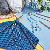 Glass & Acrylic Beaded Knitting Row Counter Chains HJEW-AB00547-5