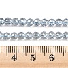 Electroplate Transparent Glass Beads EGLA-B013-02A-PL05-4