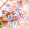 20Pcs 5 Style Silk Artificial Rose Flower Pendant PALLOY-TA00202-6