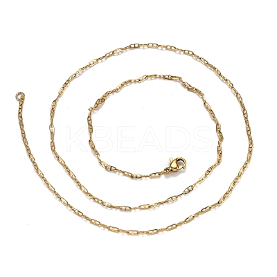 304 Stainless Steel Mariner Link Chain Necklaces X-NJEW-P226-03G-05-1