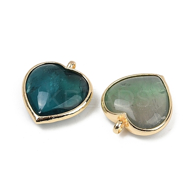 Natural Green Fluorite Pendants G-K347-10G-06-1