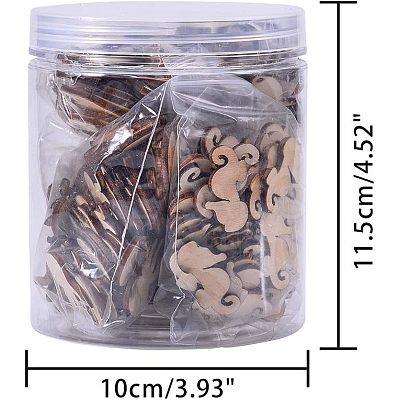 Wooden Cabochons WOOD-NB0001-17-1