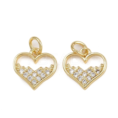 Brass Micro Pave Cubic Zirconia Pendants ZIRC-I367-05G-09-1