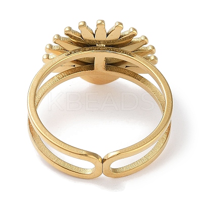 Ion Plating(IP) 304 Stainless Steel Ring RJEW-B059-01G-05-1