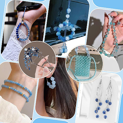 24 Color Imitation Pearl & Crackle & Transparent & Opaque Glass Beads GLAA-PH0002-89B-1