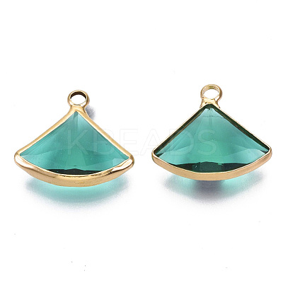 Transparent Glass Pendants GLAA-N038-12E-1