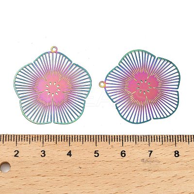 201 Stainless Steel Pendants STAS-I329-01RC-1