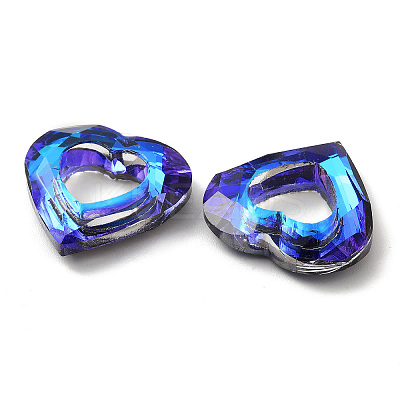 Electroplated Glass Pendants EGLA-O008-01D-1