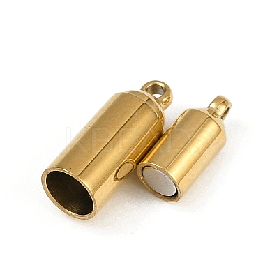304 Stainless Steel Magnetic Clasps STAS-C127-10G-1